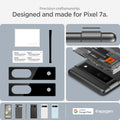 AGL05970 - Pixel 7a Glas.tR EZFit Optik Lens Protector in black precision craftsmanship designed and made for pixel 7a.