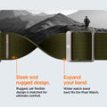 AMP07608 - Pixel Watch Lite Fit in Khaki sleek and rugged design. rugged, yet flexible design is matched for ultimate comfort. Expand your band. wider watch band best fits the pixel watch.