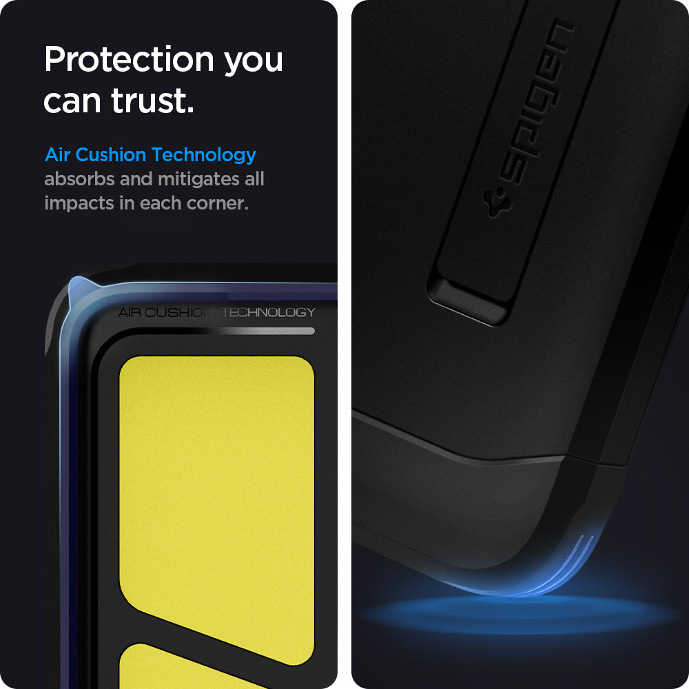 ACS02354 - Galaxy S21 Ultra Tough Armor Case in black protection you can trust. air cushion technology absorbs and mitigates all impacts in each corner.