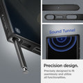 ACS03915 - Galaxy S22 Ultra 5G Case Liquid Air in black showing the precisely designed to fit seamlessly and utilize all functionalities