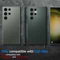 ACS05615 - Galaxy S23 Ultra Case Liquid Air in abyss green showing the compatibility only with S23 Ultra. Not compatible with Galaxy S23 and Galaxy S23+