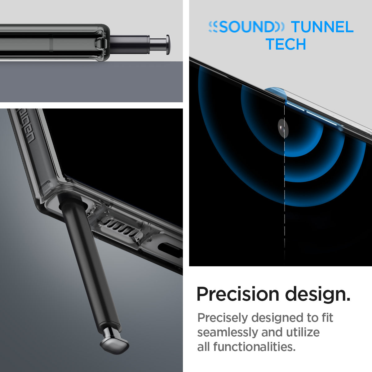 ACS05611 - Galaxy S23 Ultra Case Liquid Crystal in space crystal precision design. precisely designed to fit seamlessly and utilize all functionalities.