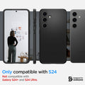 ACS07341 - Galaxy S24 Case Thin Fit in Black only compatible with s24. not compatible with galaxy s24 + and galaxy s24 ultra