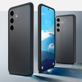 ACS07331 - Galaxy S24 Plus Case Ultra Hybrid in Frost Black showing front and back.