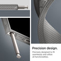 ACS07448 - Galaxy S24 Ultra Case Liquid Air in Granite Gray precision design. precisely designed to fit seamlessly and utilize all functionalities.