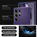 ACS07449 - Galaxy S24 Ultra Case Liquid Air in Deep Purple raised bezel added depth that protects the screen from daily scratches. camera guard protect the camera against drops and scratches from daily life. full protection. air cushion tech. camera guard.