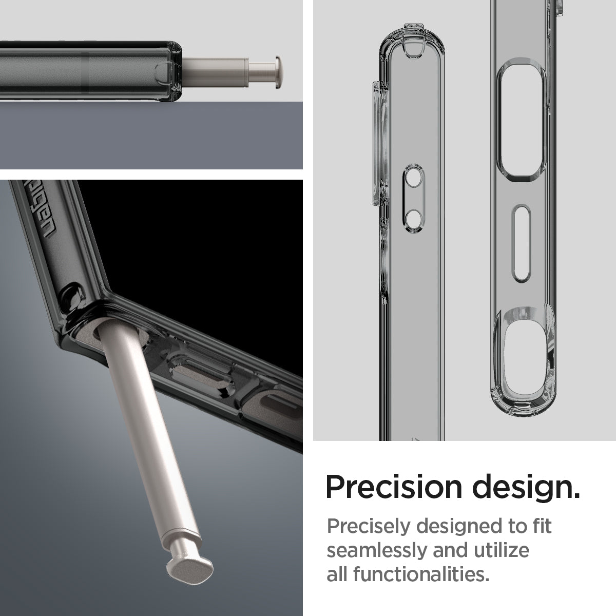ACS07284 - Galaxy S24 Ultra Case Liquid Crystal in Space Crystal precision design. precisely designed to fit seamlessly and utilize all functionalities.