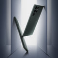 ACS07282 - Galaxy S24 Ultra Case Thin Fit in Abyss Green showing shine back and camera.