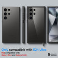 ACS07295 - Galaxy S24 Ultra Case Ultra Hybrid in Matte Black only compatible with s24 ultra. not compatible with galaxy s24 and galaxy s24+