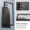 ACS07295 - Galaxy S24 Ultra Case Ultra Hybrid in Matte Black Clear coverage long lasting clarity that preserves your device originality with quality.