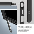 ACS07295 - Galaxy S24 Ultra Case Ultra Hybrid in Matte Black precision design. precisely designed to fit seamlessly and utilize all functionalities.