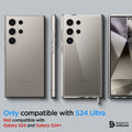 ACS07292 - Galaxy S24 Ultra Case Ultra Hybrid in Crystal Clear only compatible with s24 ultra. not compatible with galaxy s24 and galaxy s24+