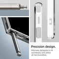 ACS07292 - Galaxy S24 Ultra Case Ultra Hybrid in Crystal Clear precision design. precisely designed to fit seamlessly and utilize all functionalities.
