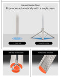AMP09535 - s581w selfie stick magfit in dune beige one push opening tripod. 1. one tap, 2. auto open. anti slip silicone pads. honeycomb structure.