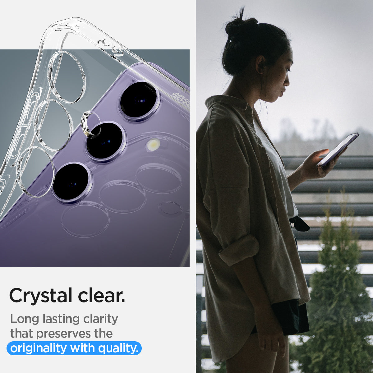 ACS07323 - Galaxy S24 Plus Case Liquid Crystal in Crystal Crystal clear long lasting clarity that preserves the originality with quality.