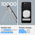 ACS05717 - Galaxy S23 Case Ultra Hybrid S in crystal clear quality test. over 10,000 flips performed to ensure long lasting durabili Simply charge wireless check. powershare check. USB-C cable.y and quality.