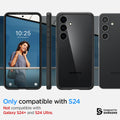 ACS07352 - Galaxy S24 Case Ultra Hybrid in Matte Black only compatible with S24+ not compatible with galaxy s24 and s24 ultra.