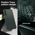 ACS07247 - Galaxy A15 5G Case Liquid Air in Abyss Green modern truss pattern design. Optimal grip.