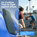 ACS07247 - Galaxy A15 5G Case Liquid Air in Abyss Green air cushion tech to fight against drops.