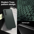 ACS06101 - Galaxy A54 5G Case Liquid Air in Abyss Green modern truss pattern design. Optimal grip.