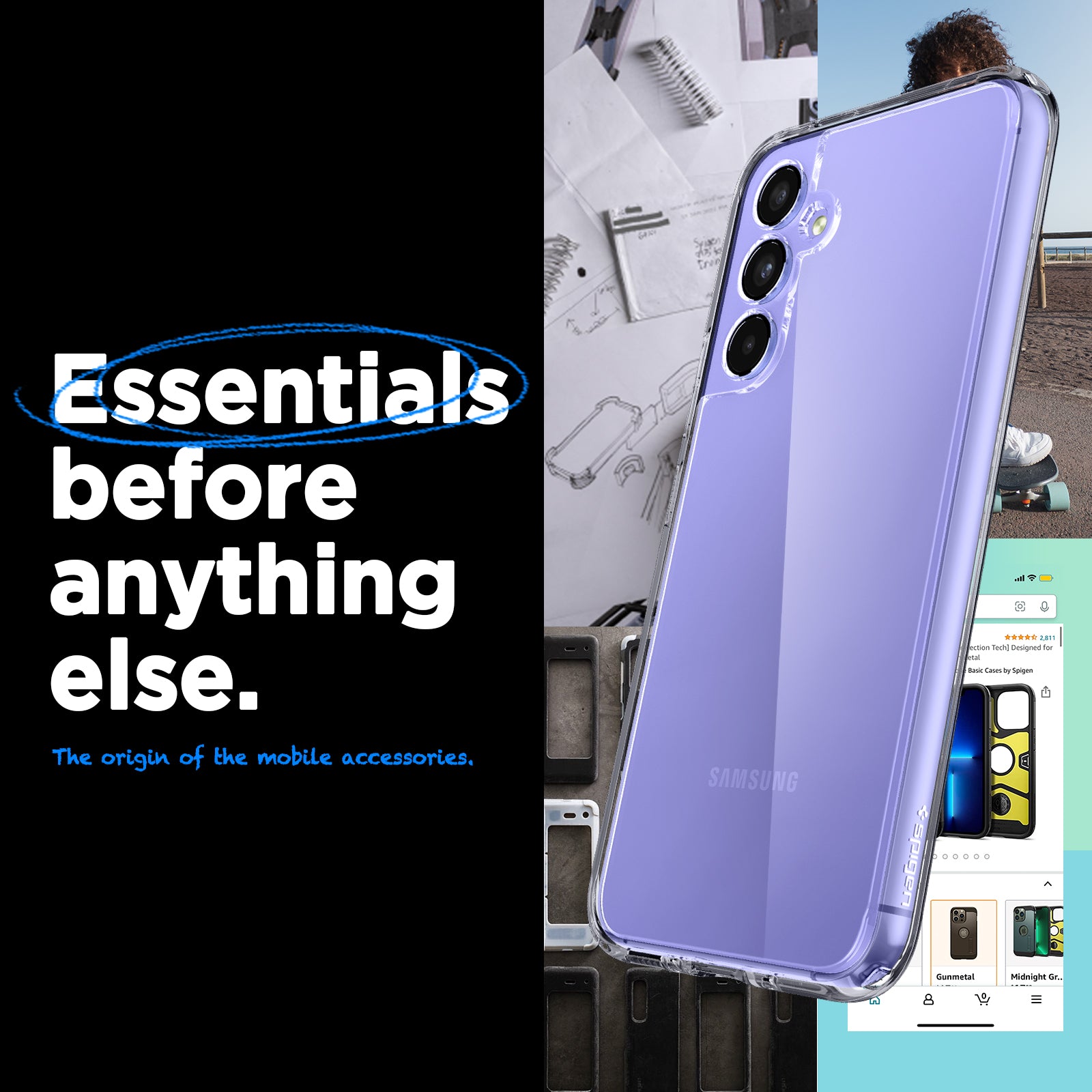 ACS05886 - Galaxy A54 5G Case Ultra Hybrid in Crystal Clear essentials before anything else. The origin of the mobile accessories.