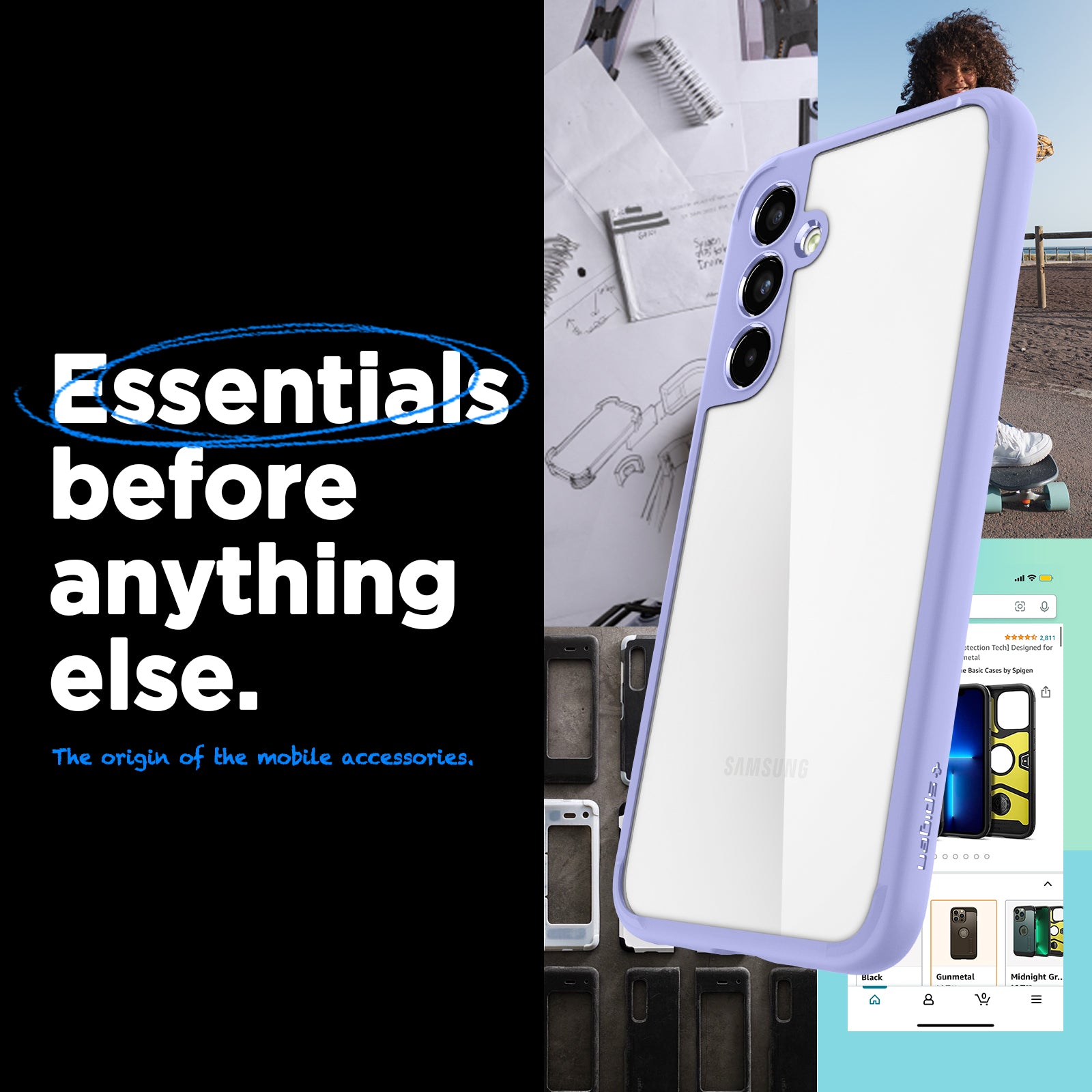 ACS06098 - Galaxy A54 5G Case Ultra Hybrid in Awesome Violet essentials before anything else. The origin of the mobile accessories.