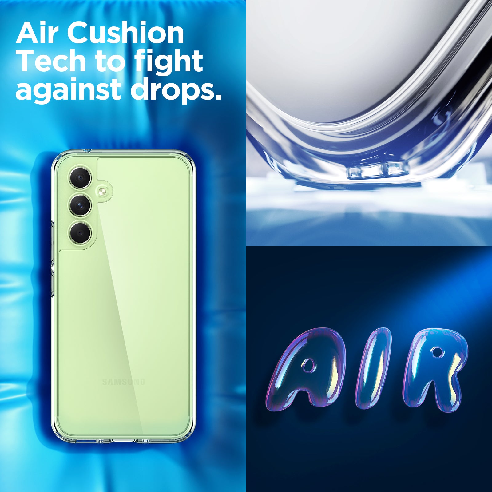 ACS05886 - Galaxy A54 5G Case Ultra Hybrid in Crystal Clear aircushion tech to fight against drops.