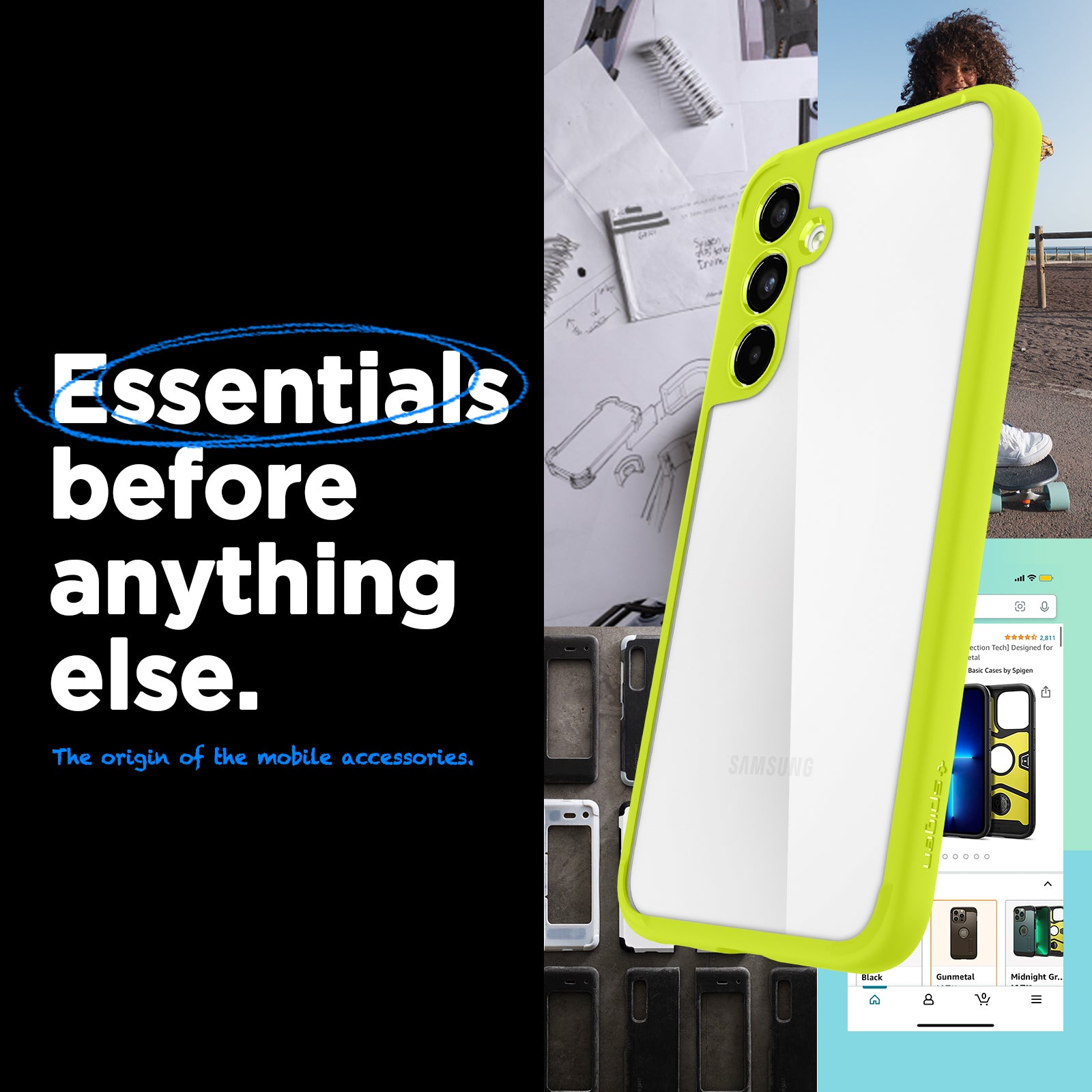 ACS06099 - Galaxy A54 5G Case Ultra Hybrid in Lime essentials before anything else. The origin of the mobile accessories.