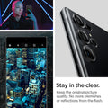 AGL05950 - Galaxy S23 Ultra EZ Fit Optik Pro Lens Protector in black stay in the clear. keep the original picture quality. No more blemishes or reflections from the flash.