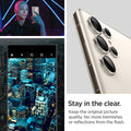 AGL06165 - Galaxy S23 Ultra EZ Fit Optik Pro Lens Protector in cream stay in the clear. keep the original picture quality. No more blemishes or reflections from the flash.