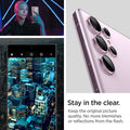 AGL06167 - Galaxy S23 Ultra EZ Fit Optik Pro Lens Protector in lavender stay in the clear. keep the original picture quality. No more blemishes or reflections from the flash.