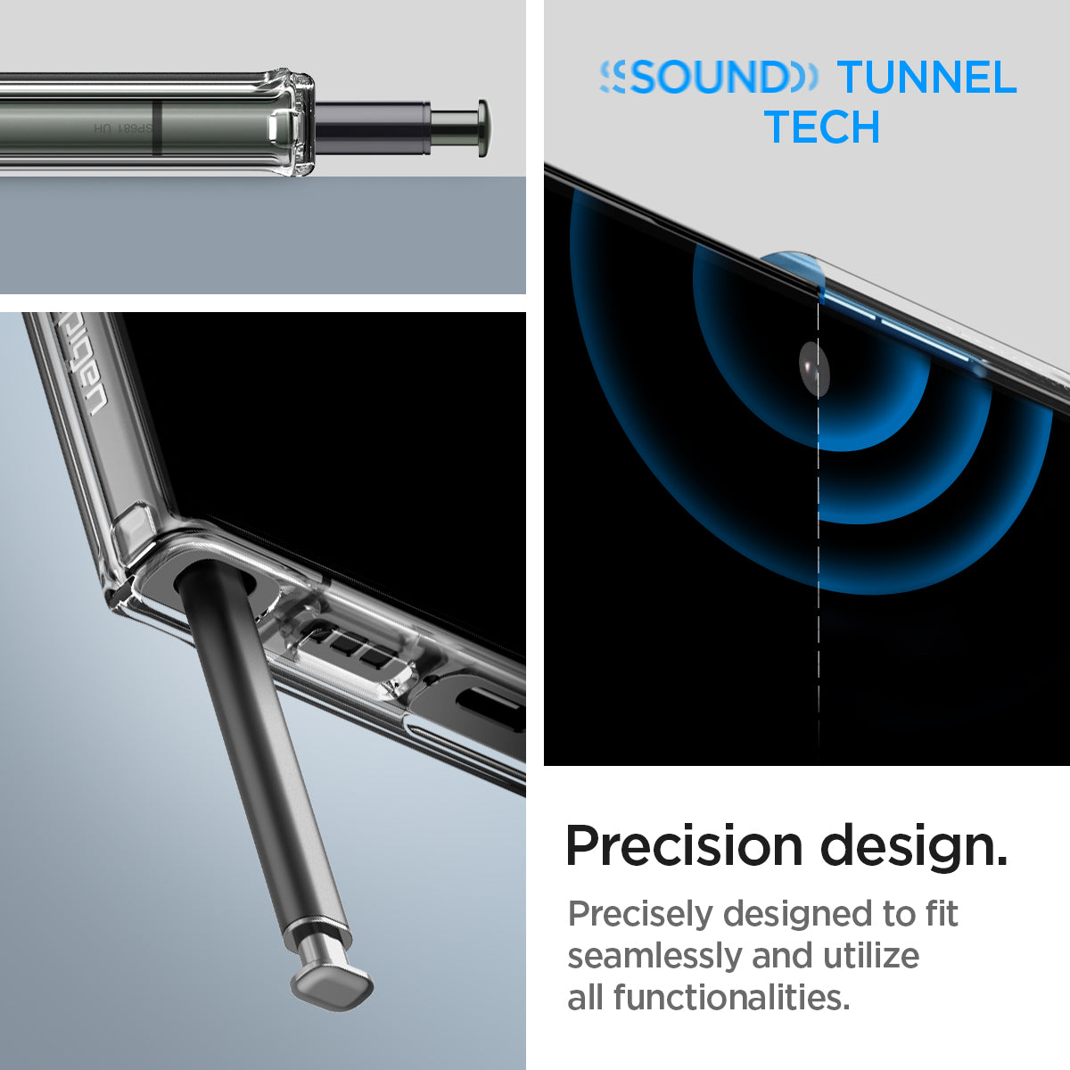 ACS05617 - Galaxy S23 Ultra Case Ultra Hybrid in crystal clear precision design. precisely designed to fit seamlessly and utilize all functionalities.