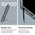 ACS05622 - Galaxy S23 Ultra Case Ultra Hybrid S in crystal clear quality test. over 10,000 flips performed to ensure long lasting durability and quality. precision design. precise cutout for easy access to S pen and all functionalities.