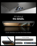 ACS08954 - Galaxy S25 Ultra Case Liquid Air in Marble Gray showing the details. Acute attention to even the finest details. Precise design
