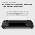 AGL05600 - Steam Deck Screen Protector EZ FIT GLAS.tR showing the  installation made simple. Alignment tray makes glass application quick and easy without fail