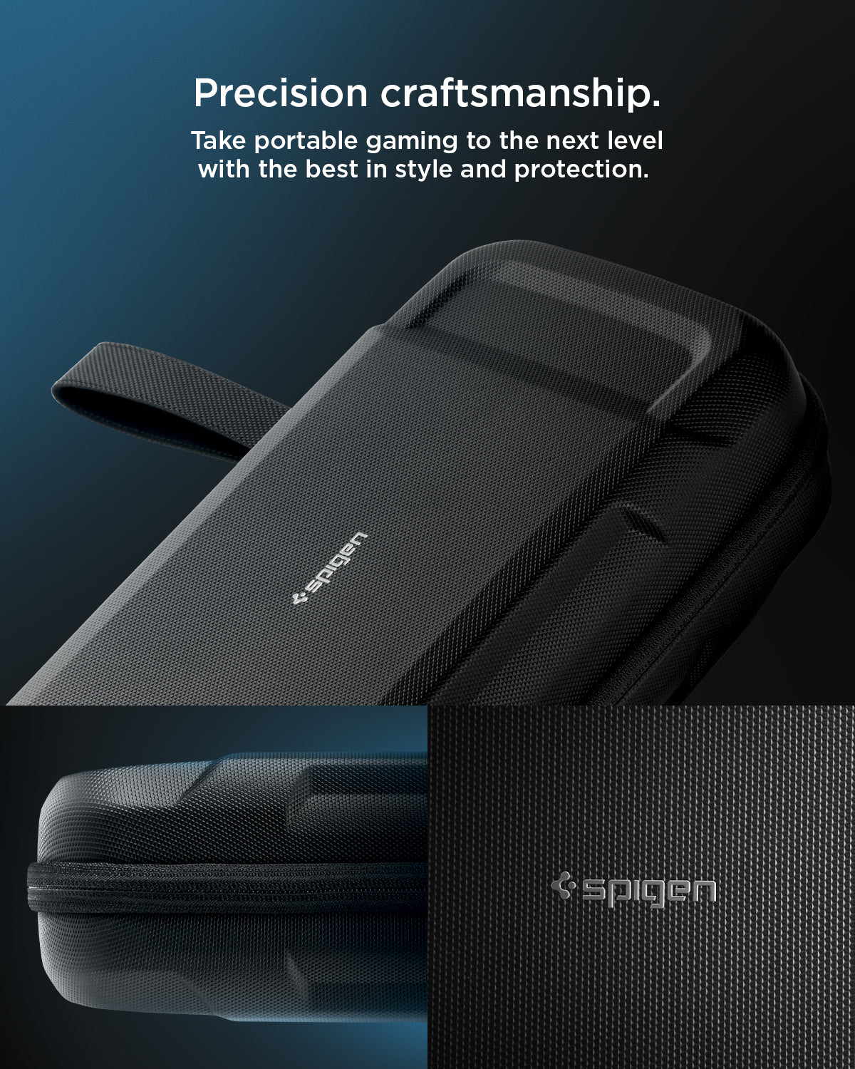 AFA03731 - Steam Deck Case Rugged Armor Pro Sleeve in black showing the precision craftsmanship. Take portable gaming to the next level with the best in style and protection