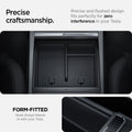 ACP07407 - Model 3 (2024-2025) Highland | Model Y (2025) Refresh Center Console Organizer Upper Tray Non Slide | TO220H showing the precise craftsmanship. Precise and flushed design fits perfectly for zero interference in your Tesla. Form-fitted, sleek design blends in with your Tesla