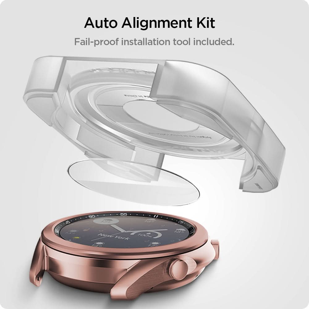 AGL01844 - Galaxy Watch 3 (41mm) Screen Protector EZ Fit GLAS.tR SLIM auto alignment kit. Fail proof installaion tool included.
