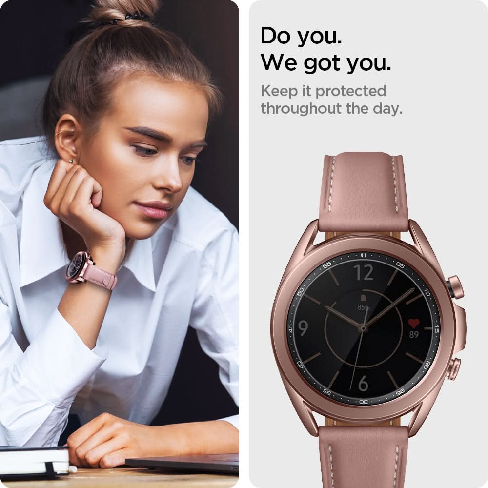 AGL01844 - Galaxy Watch 3 (41mm) Screen Protector EZ Fit GLAS.tR SLIM do you. we got you. keep it protected throughout the day.