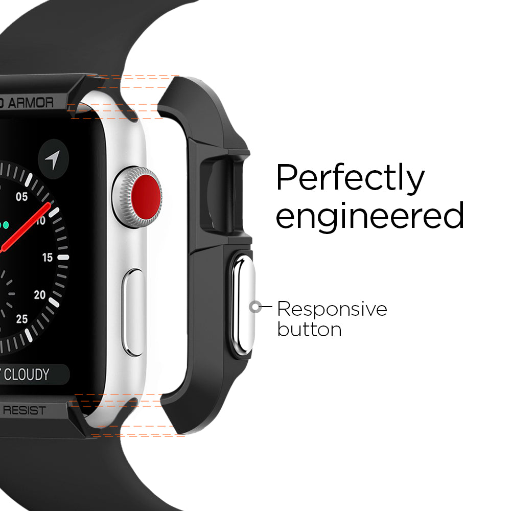 SGP11496 - Apple Watch Series (Apple Watch (42mm)) Case Rugged Armor has perfectly engineered. It has a responsive button.