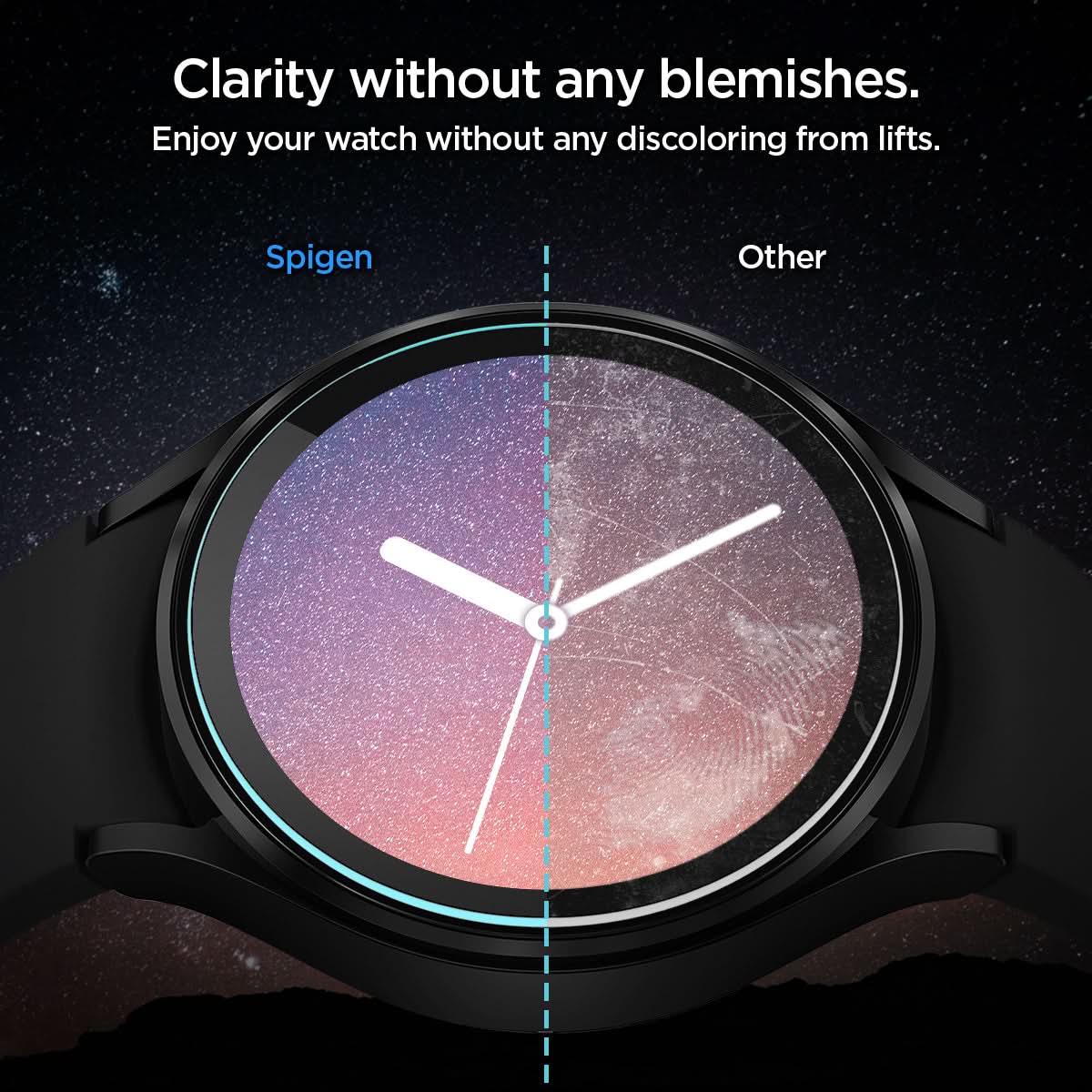 AGL05346 - Galaxy Watch 5 Pro (45mm) Screen Protector EZ FIT GLAS.tR clarity without any blemishes. Enjoy your watch without any discoloring from lifts.