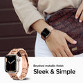 061MP25944 - Apple Watch Series (Apple Watch (41mm)/Apple Watch (38mm)) Watch Band Modern Fit in rose gold  sleek and simple matte brushed metallic finish.