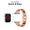 061MP25944 - Apple Watch Series (Apple Watch (41mm)/Apple Watch (38mm)) Watch Band Modern Fit in rose gold quick and easy installation.