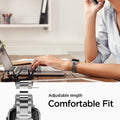061MP25943 - Apple Watch Series (Apple Watch (41mm)/Apple Watch (38mm)) Watch Band Modern Fit in silver adjustable length comfortable fit.