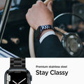 062MP25403 - Apple Watch Series (Apple Watch (49mm)/Apple Watch (45mm)/Apple Watch (42mm)) Watch Band Modern Fit in black premium stainless steel. Stay classy.