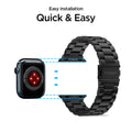 062MP25403 - Apple Watch Series (Apple Watch (49mm)/Apple Watch (45mm)/Apple Watch (42mm)) Watch Band Modern Fit in black quick and easy installation.