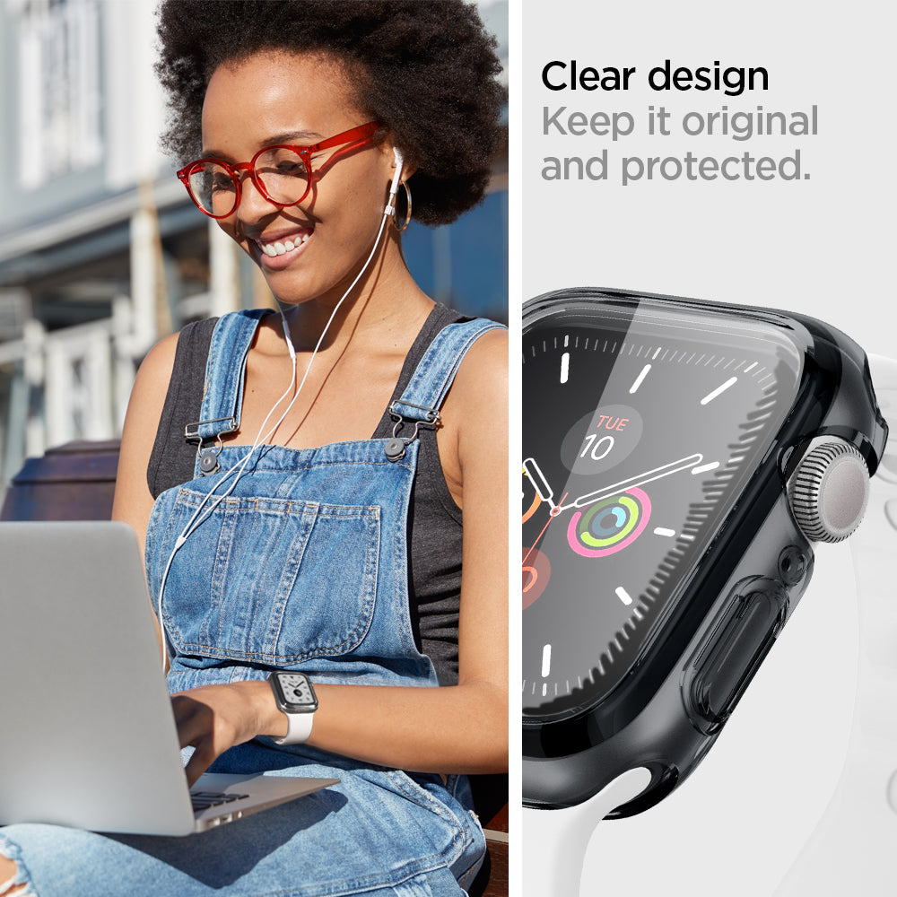 ACS01838 - Apple Watch Series (44mm) Case Ultra Hybrid in space crystal keep it original and protected. Clear design.