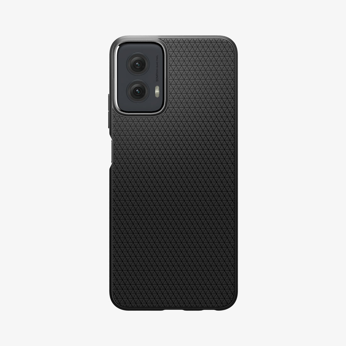 ACS07770 - Moto G Power 5G (2024) Case Liquid Air in Matte Black showing the back
