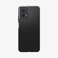 ACS07770 - Moto G Power 5G (2024) Case Liquid Air in Matte Black showing the back