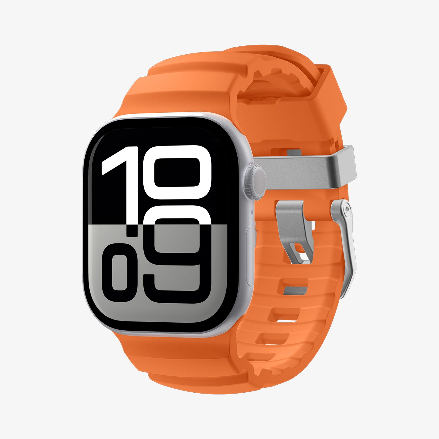 AMP10509 - Apple Watch 10/11 (46mm) WBS2 in Orange showing the front, partial side and inner